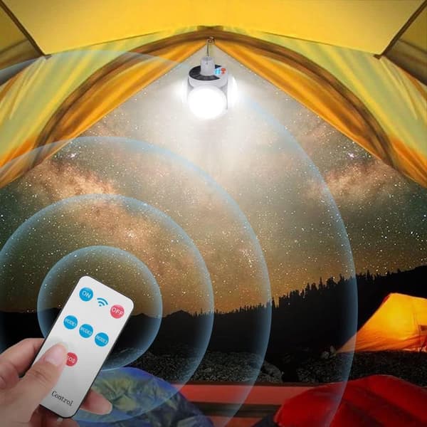 Camping Solcellelampe USB Genopladelig, Bærbar LED Bærbar Floodl