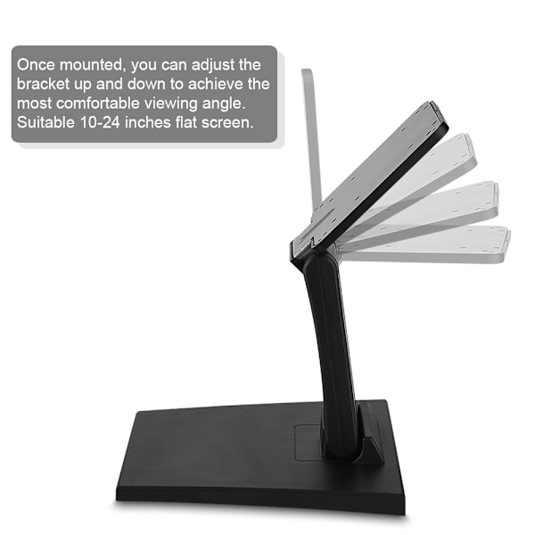 Vikbart Skärmstativ i Metall, Ergonomisk Design Säkerställer Maximal Komfort, Stabil Struktur Med Halkskydd Förhindrar Vinglighet, Enkel Installation Och