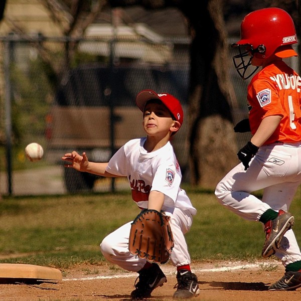 Baseballhandsker, Børne Teenagere Youth Holdbar Læderhandske, Sort