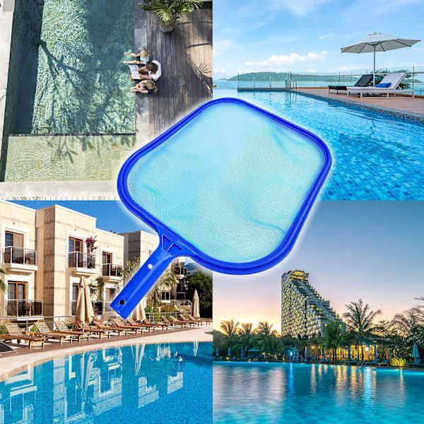 Robust Högkvalitativ Plast Pool Skimmer, Effektiv Löv- och Skräpsamlare, Finmaskig Påse För Optimal Prestanda, För Pooler, Badtunnor, Spa och