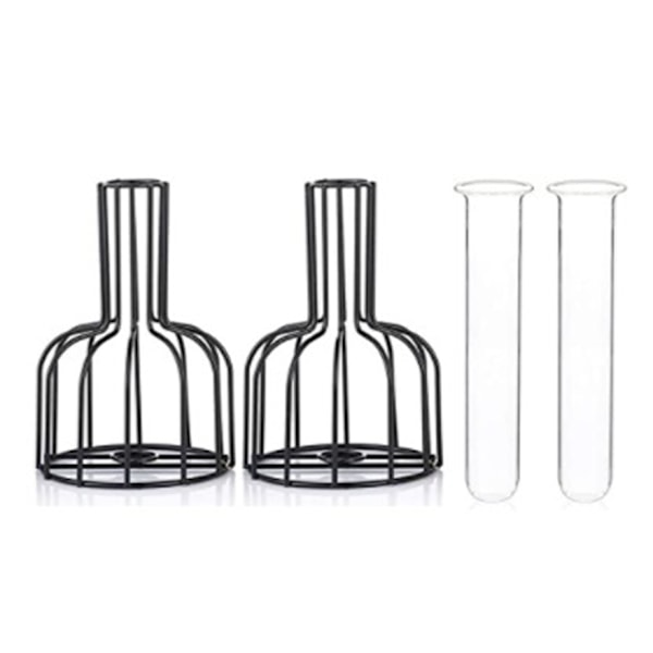 Kontors- och heminredning, Högkvalitativa material Klara blomvaser i glas, Modern geometrisk hydroponisk växtbehållare för minimalistisk design