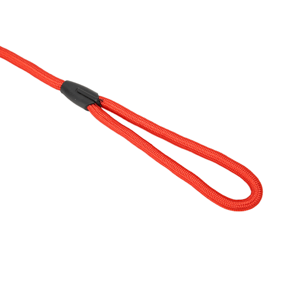 Hunde Loop Line Super Blød Flettet Nylon Robust Hundeline til Hunde Hvalpe Udendørs Rød