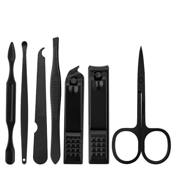 Manikyrset, 7 i 1 bärbart resekit med nagelklippare