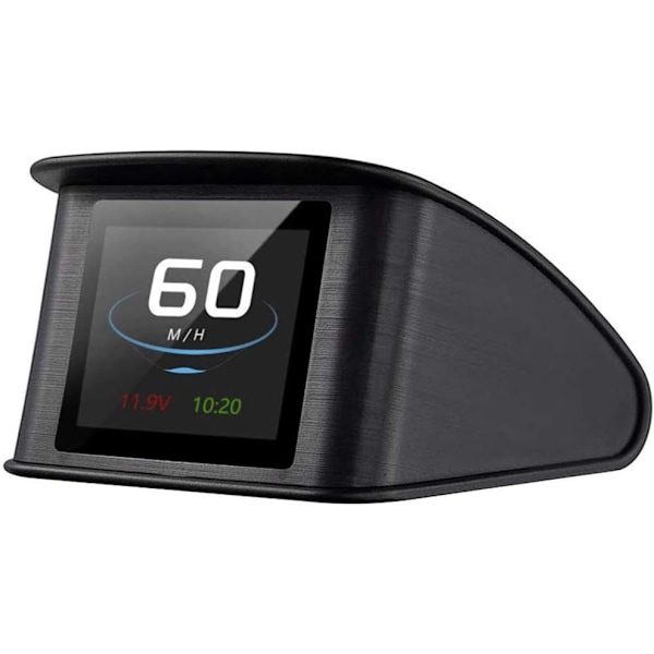 Smart HUD-display för fordon med Plug and Play-funktion, 2,2\" Full HD TFT LCD-skärm för alla bilmodeller, GPS-navigeringskompass &amp; Acceleration