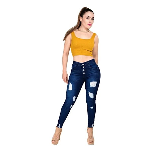Denimbyxor för dam Colombiansk skärning Itzi Jeans 01