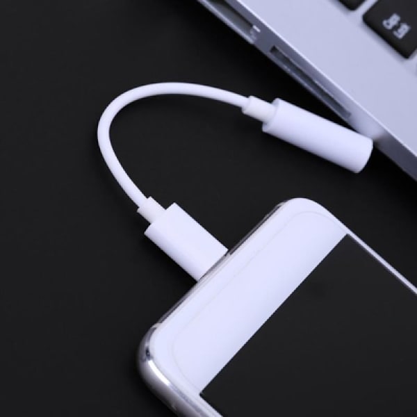 Hörlursadapter för iPhone till 3,5 mm headset-omvandlare