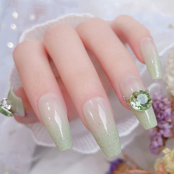 Nagel Strass Set, Smaragdgröna Nagel Strass Flatback K9 Glas Strass, Multi Form Nagelkonst Berlocker Glittrande Nagel Kristaller för 3D Nagel
