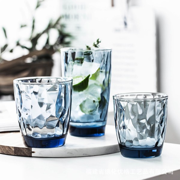 310ML Akryl Vattenglas - Mörkblå