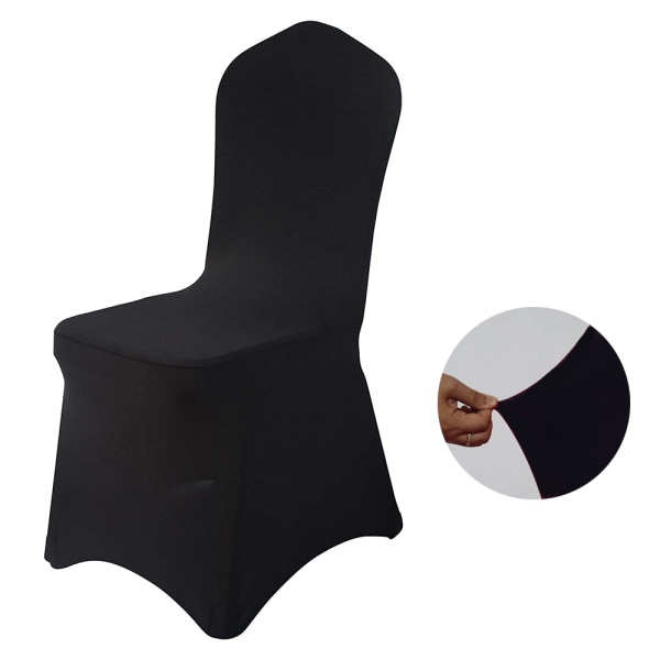 Thickened Elastic Chair Cover Banquet Conference,Black