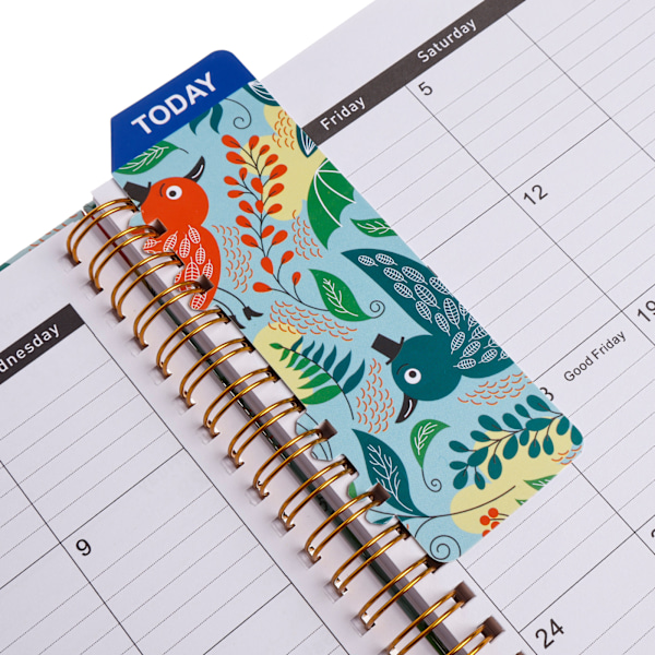 Kalender 2025, Schemabok 2025, A5 Spiralbunden Bok, Veckovis Journal, Varje Vecka från Januari 2025 till December 2025, Hårt Omslag, Elastisk Stängning