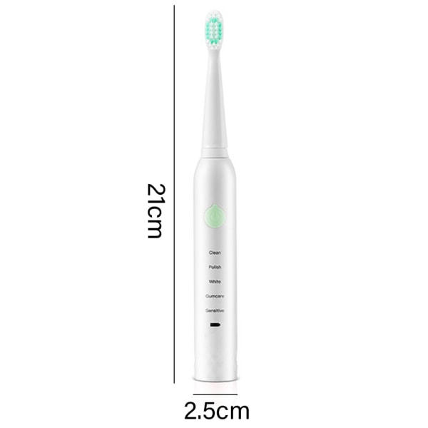 Elektrisk tannbørste for voksne, oppladbar sonisk tannbørste