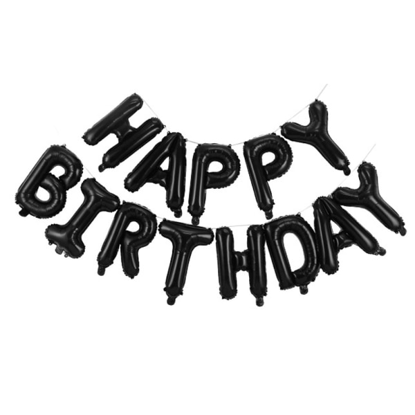 Grattis på födelsedagen foliebannerballonger för dekoration och tillbehör