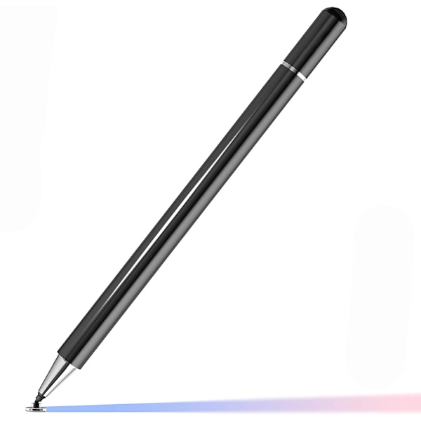 3-i-1 Stylus Penna för Alla Kapacitiva Pekskärmar, Koppar & Mesh Fin Spets Digital Penna för Sömlös Skrivning & Ritning