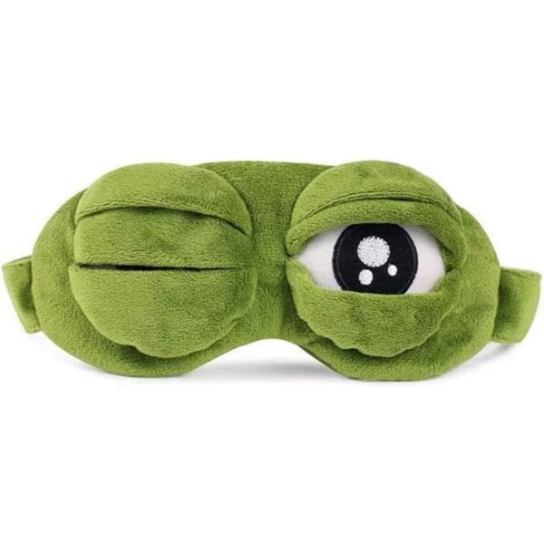 Søt grønn frosk morsom sovemaske $ Froskeøynemaske