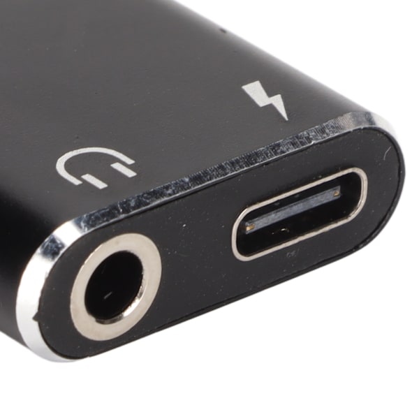 Bärbar USB Typ C till 3,5 mm Ljud Hörlurs Aux Splitter, Designad för Avslappnad och Effektiv Lyssning, Inbyggt DAC-chip Säkerställer Hög Kvalitet