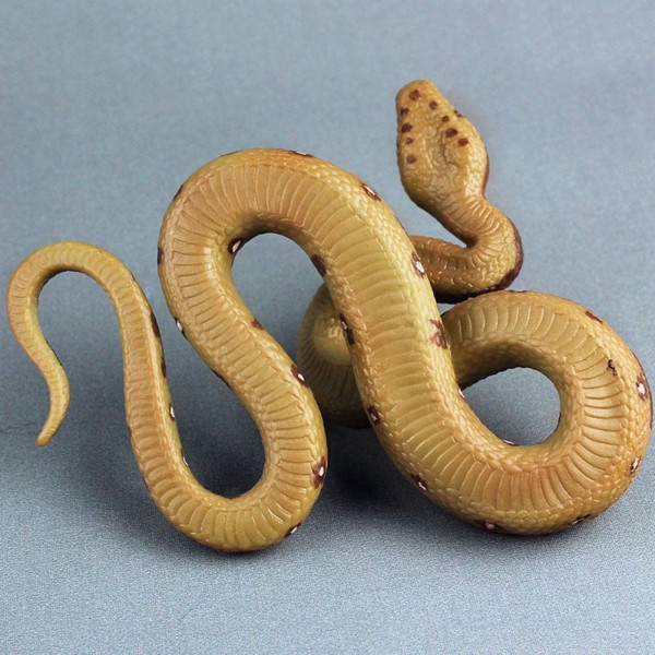 Realistisk slangelegetøj gummislangefigur til prankrekvisitter