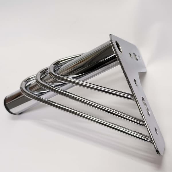 4 krom metal møbelben, moderne smarte elegante erstatningsben