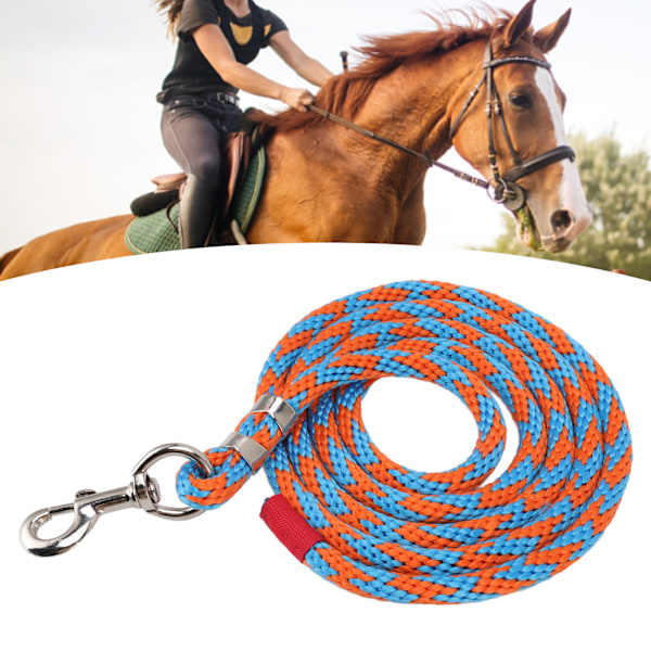 Bekväm djurbindslina, rostfria vridbara clips för säker och pålitlig kontroll, 3 meter, snabbspänne för enkel fastsättning, orange