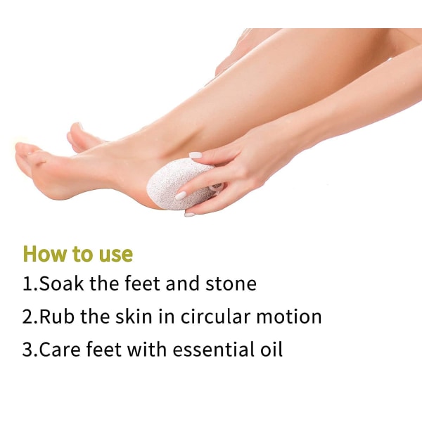 Pumice Stone For Feet 4 Pcs, Natural Pumice Stone