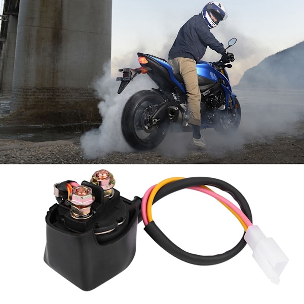Startrelä Solenoid för GY6 Scooter Moped ATV, 4-taktsmotor Kompatibilitet Direkt Plug-in Ersättning, Säkerställer Smidig Drift och Hög