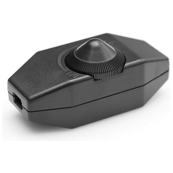 Urban Design Inline Dimmer Switch, Full Range Elektromekanisk Dimmerkontroll För 1-60W Lampor, Vreddimmer Säkerställer Jämn Ljusjustering,