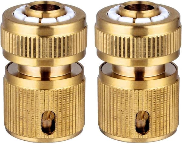 2-pack Mässing Trädgårdsslang Snabbkopplingar, Trädgårdsslang Snabbkoppling
