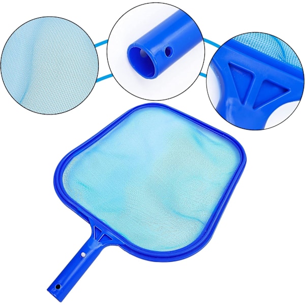 Robust Högkvalitativ Plast Pool Skimmer, Effektiv Löv- och Skräpsamlare, Finmaskig Påse För Optimal Prestanda, För Pooler, Badtunnor, Spa och