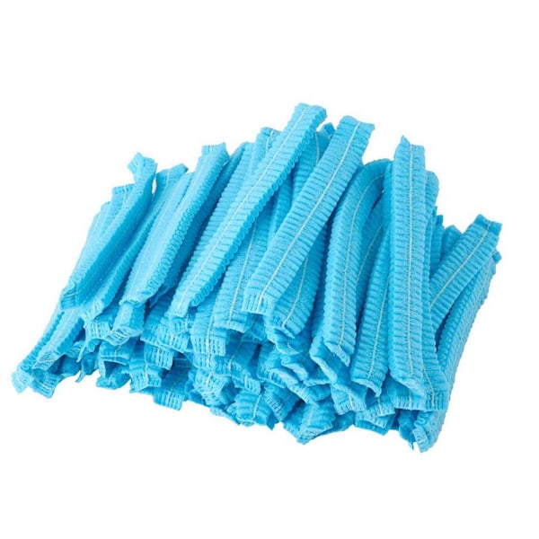 Engångshårnät av non-woven-tyg, töjbart justerbart skydd, elastisk dammkapsel för medicin, laboratorier, spa, livsmedelsservice, hälsa, sjukhus (21 tum)