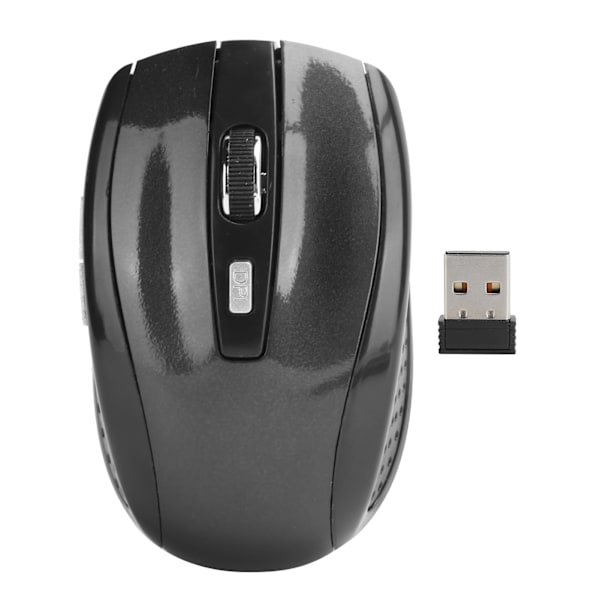 2.4 GHz trådlös mus, ergonomisk design och rött ljusteknik, hög precision DPI med justerbar känslighet för stationär och bärbar dator