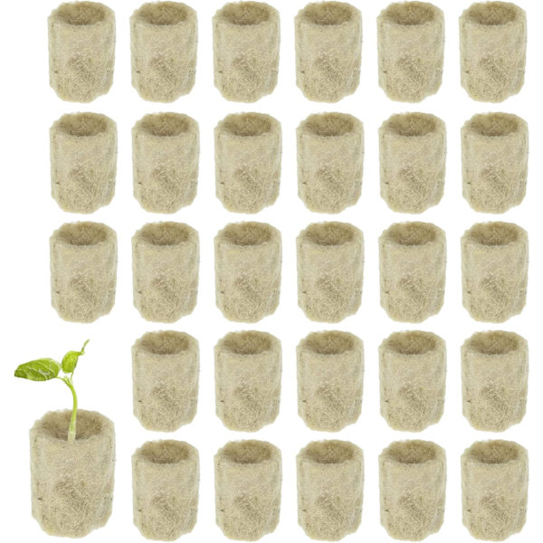 50 Stykker Hydroponisk Rockwool Terningblokpropper Rockwools Dyrkning