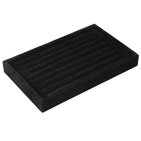 Ringörhängen Visningsställ, Skyddande Sammet Yta Rött Trä Smyckesdisplay Organizer, Stapelbar Sammet Ringdisplay Med Elegant Design För Hem Butik