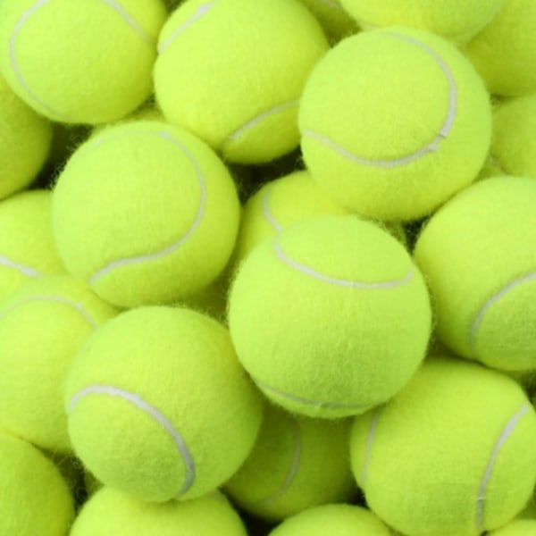 Tennisbollar, mångsidig användning för tennismaskiner eller lek med husdjur, konsekvent studs under hela bollens livslängd, set med 10 lätta att transportera