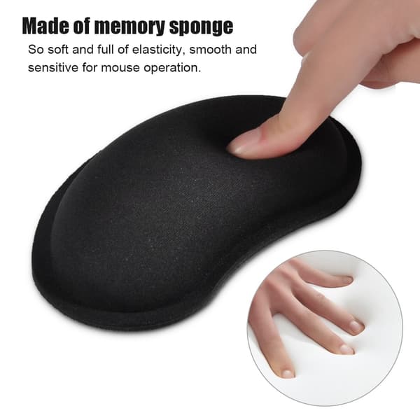 Håndledsstøtte til computerbord, ergonomisk design memory foam håndledsstøttepude til kontor gaming laptop, skridsikker base håndstøtte til lange timer