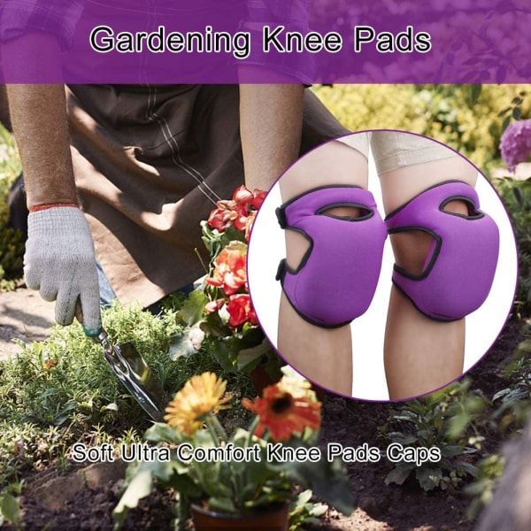 1 pari puutarhanhoitopolvisuojat Puutarhapolvisuojat, violetti