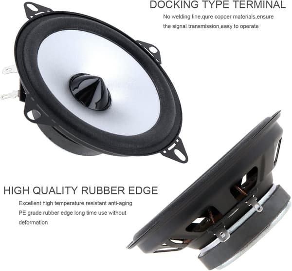2st 10cm 60W Koaxiala Hifi-högtalare för Bildörr