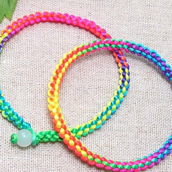 100M Rainbow Color elastinen johto Stretch Kangaslanka Craft johto