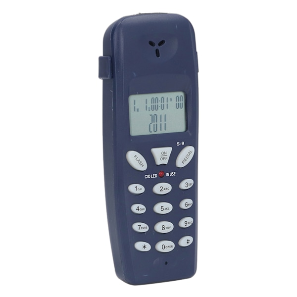 Fast telefon med sladd, FSK DTMF 16 Bit LCD-display, Elegant design, Automatisk igenkänning & Bred användning för hem och kontor