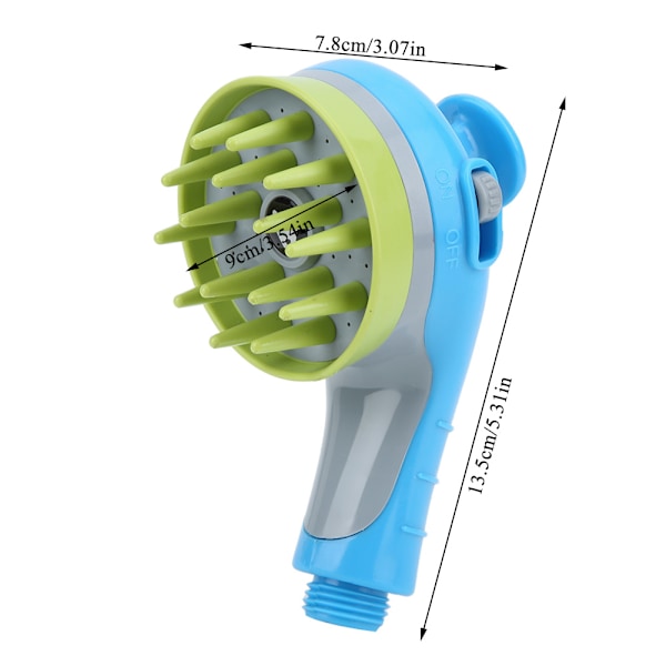 Dusjhode for hunder og katter - Sprayer for bading, stell og massasje