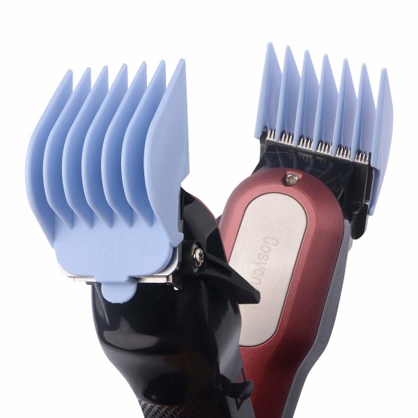 8-färgad professionell hårtrimmer/klipperskyddskammar