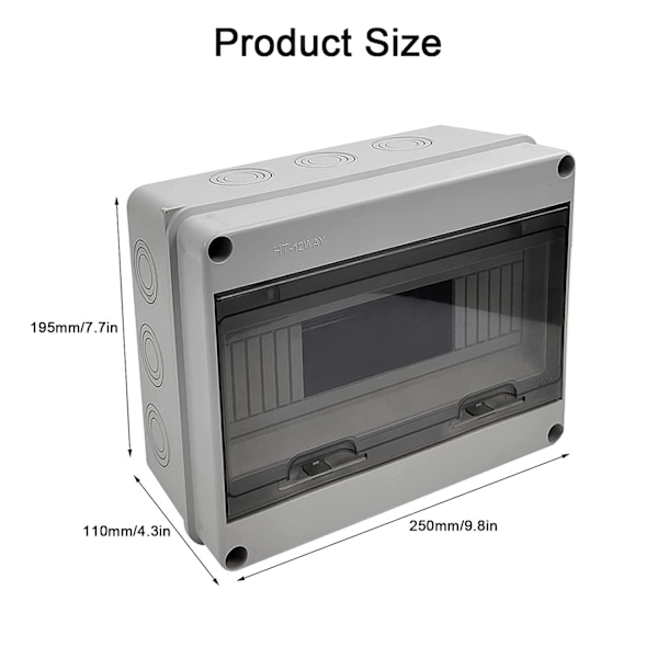 Tålig Strömbrytarbox i ABS, Väderbeständig Design för Utomhus- och Inomhusbruk, Lättanvänd med Transparent Lock och Prefabricerade Ingångar