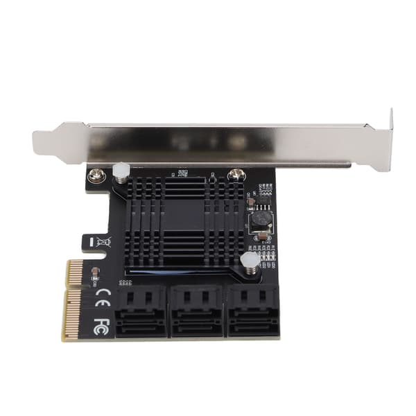 PCIe SATA Controller Card, Understøtter flere HDD SSD'er med ASM Chip High-Speed Expansion Module til Desktops og Workstations, Kompatibel med SATA III