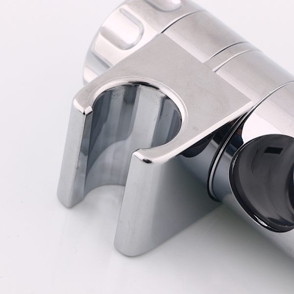 Forkromet brusehovedholder, med spænder, til 25 mm brusestang