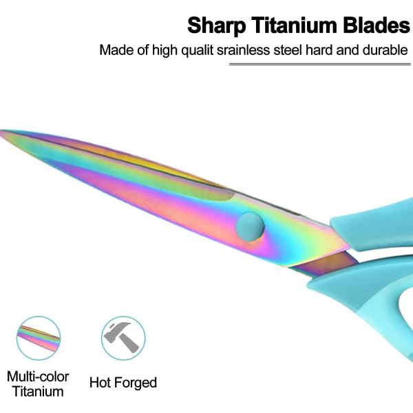 1 sæt med 3 pakkeskole sakse, skarpe titanium blade sakse