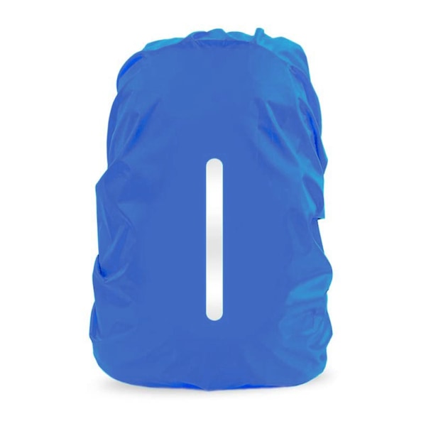 Vattentätt cover för ryggsäck, reflekterande ryggsäck, blå, M