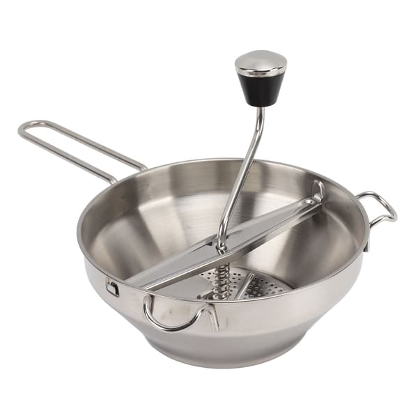Manuell matmølle med konstruksjon i rustfritt stål, ergonomisk design for profesjonell holdbarhet, 3 utskiftbare slipeplater, antiskli