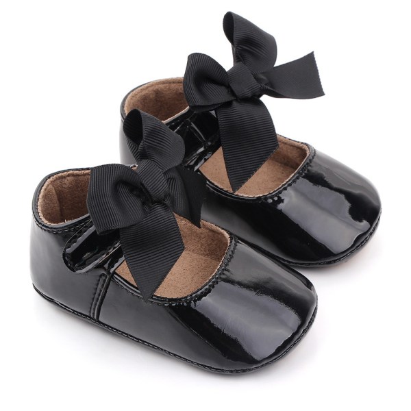 Baby Girls Mary Jane Flats Kjole Sko Bånd Non-Slip Blød Sål