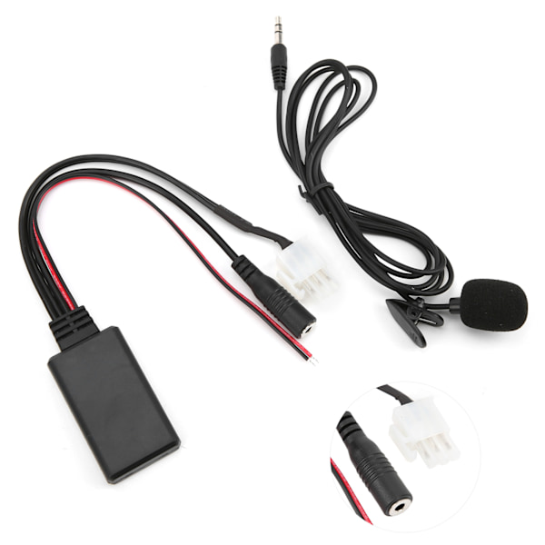 Förbättrad ljudlösning, Aux Bluetooth-adapter för Honda Goldwing, Dsd stor-kapacitetsöverföring säkerställer fylligt ljud, Bluetooth version 5.0 erbjuder