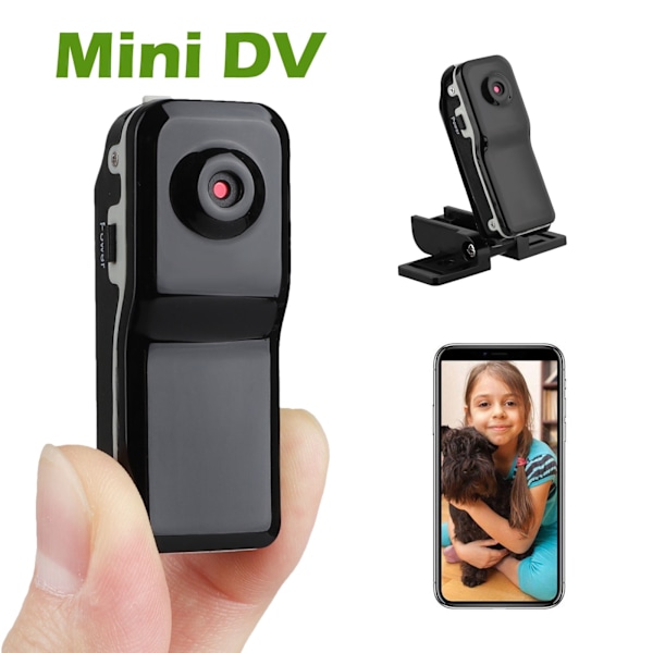 Innovativ Mini Kroppskamera, Äkta 1080P Videoinspelare med Roterande Lins för Flexibel Visning och Lång Batteritid