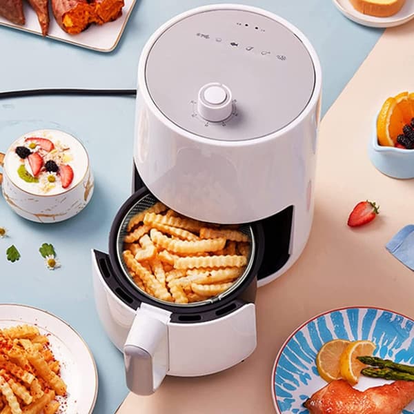 21CM Airfryer Meshkurv 304 Rustfritt Stål Dampkurv for