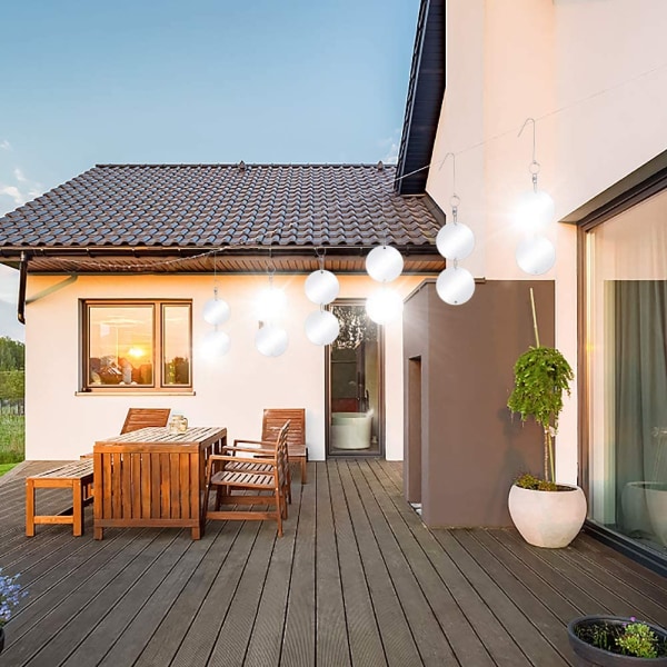 8 stk. metalfuglerepellentbakke udstyret med reflekterende enhed